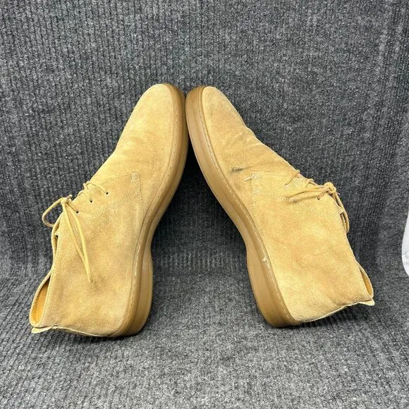 Jack Erwin Reade Chukka Boots Tan Suede Nubuck Dress Shoes Lace Up Mens 11.5