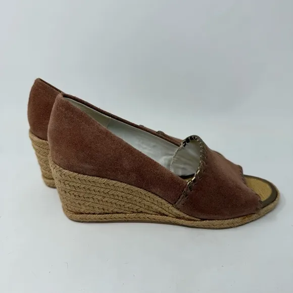 Jack Rogers Palmer Wedge Heel Espadrille Sandals Size 8.5 NWOT