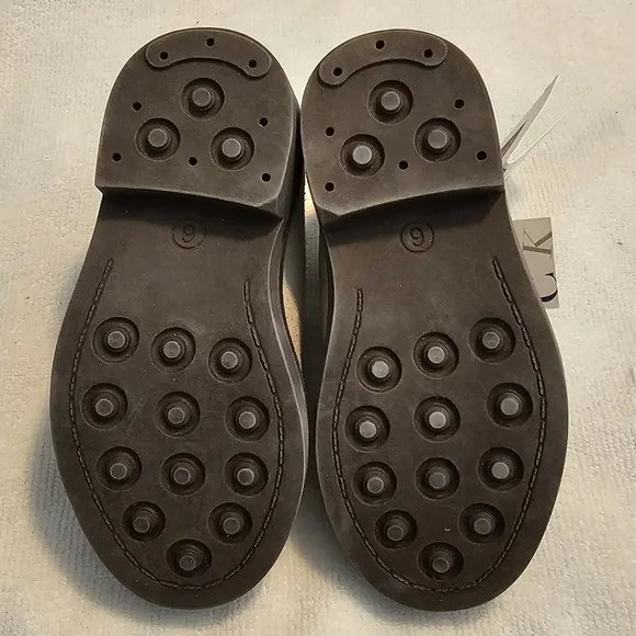 Janie and Jack Shoes Light Gray Cream Suede Oxford Shoes Toddler Boy's Size 6