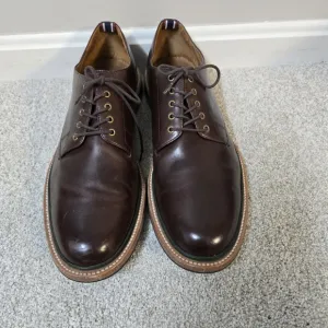 J.CREW Oar Stripe Italian Leather Derbys Men's Size 12 Shoes Business Office