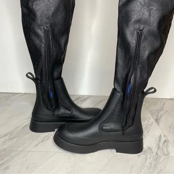 Jeffrey Campbell Black Over The Knee Boot 8
