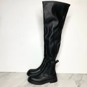 Jeffrey Campbell Black Over The Knee Boot 8