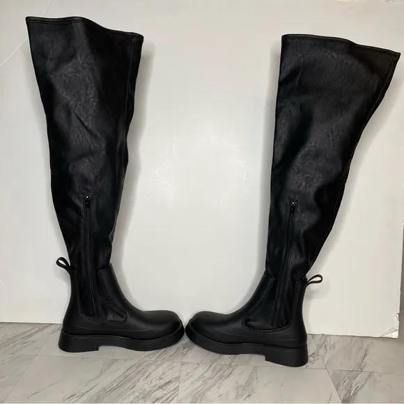 Jeffrey Campbell Black Over The Knee Boot 8