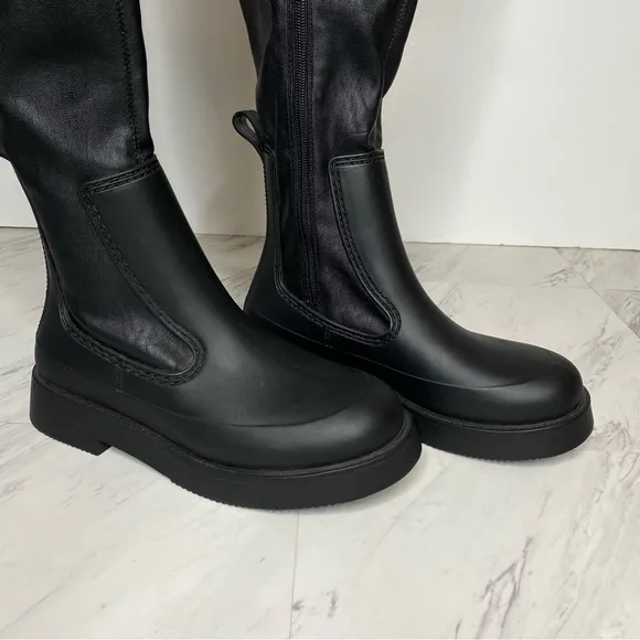 Jeffrey Campbell Black Over The Knee Boot 8