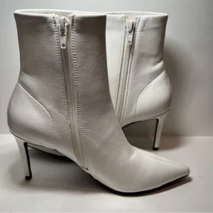 Jeffrey Campbell - Nixie White Pointed Toe Stiletto Heel Boots Women Size 5