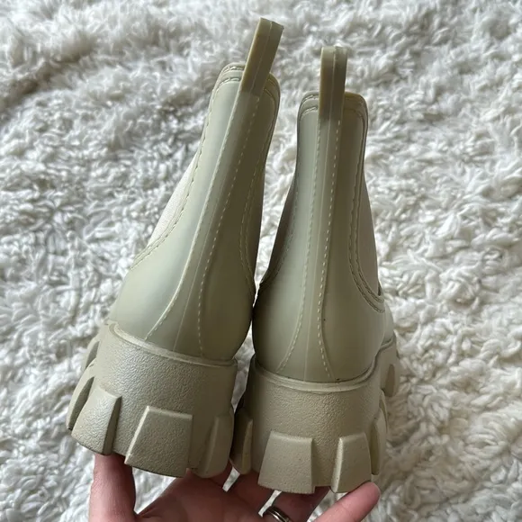 Jeffrey Campbell Platform Rubber Chelsea Boots