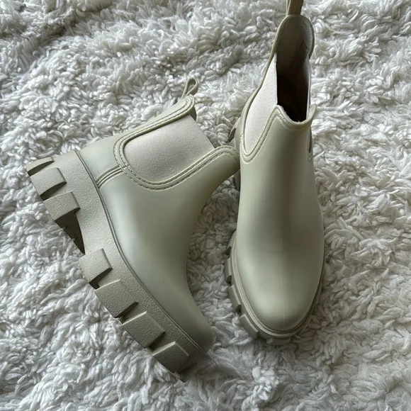 Jeffrey Campbell Platform Rubber Chelsea Boots
