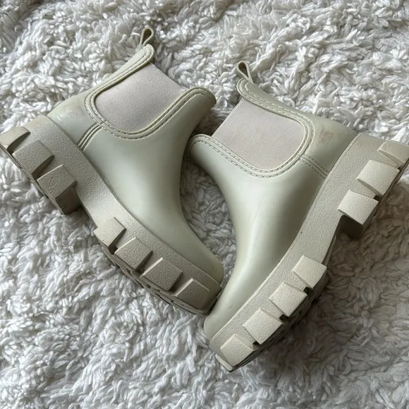 Jeffrey Campbell Platform Rubber Chelsea Boots