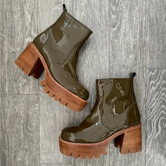 JEFFREY CAMPBELL Quavo Khaki Boots 9.5