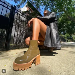 JEFFREY CAMPBELL Quavo Khaki Boots 9.5