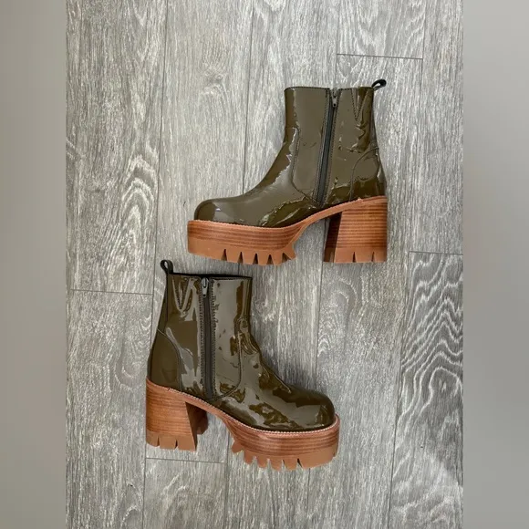 JEFFREY CAMPBELL Quavo Khaki Boots 9.5