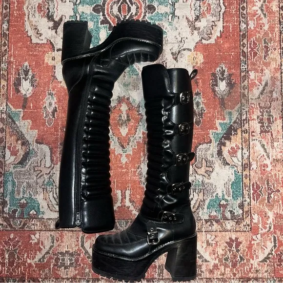 Jeffrey Campbell Super Moto Boots
