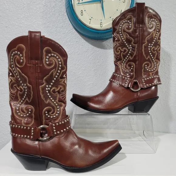 Jeffrey Campbell The Kid Western Boot in Brown, New, Sz 7
