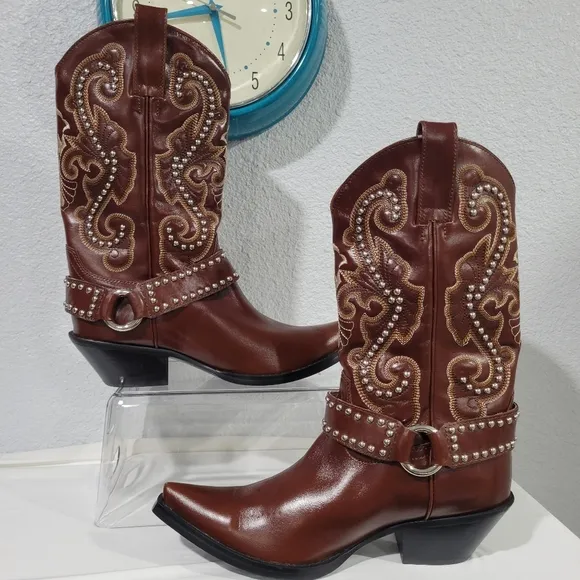 Jeffrey Campbell The Kid Western Boot in Brown, New, Sz 7