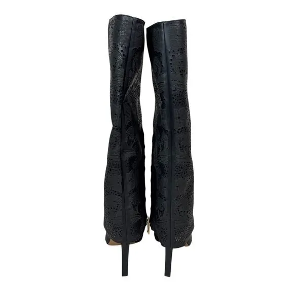 Jessica Simpson Brykia Cuffed Pointed-Toe Black Boots Women's Size 7
