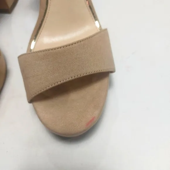 JESSICA SIMPSON Elegant Tan Block Heel Sandals Sz 9M