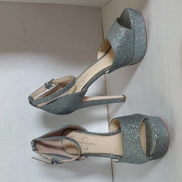 Jessica Simpson Heels Stilettos Shoes Pumps Platform Beeya Women's 9.5 Woman's