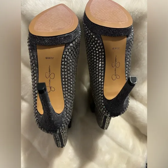 Jessica Simpson Sparkly Boots- Size 6 1/2