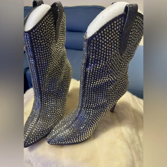 Jessica Simpson Sparkly Boots- Size 6 1/2
