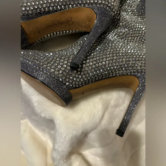 Jessica Simpson Sparkly Boots- Size 6 1/2
