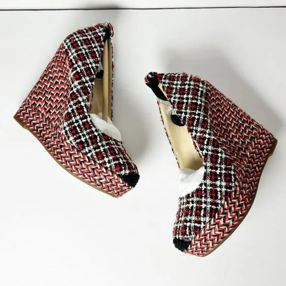 JESSICA SIMPSON WOMEN'S ZEXIE ESPADRILLE WEDGE SANDALS SIZE 5.5 NEW WITH BOX