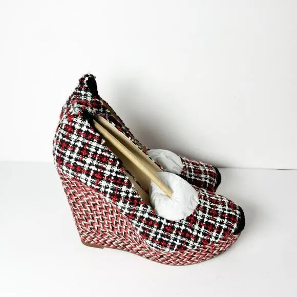 JESSICA SIMPSON WOMEN'S ZEXIE ESPADRILLE WEDGE SANDALS SIZE 5.5 NEW WITH BOX