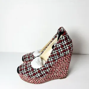 JESSICA SIMPSON WOMEN'S ZEXIE ESPADRILLE WEDGE SANDALS SIZE 5.5 NEW WITH BOX