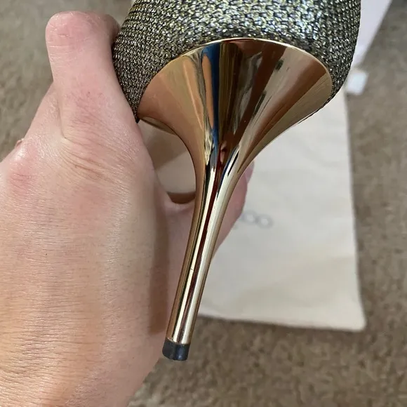 Jimmy Choo 85 mm Evelyn Peep toe pump