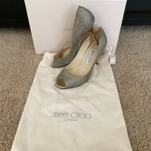 Jimmy Choo 85 mm Evelyn Peep toe pump