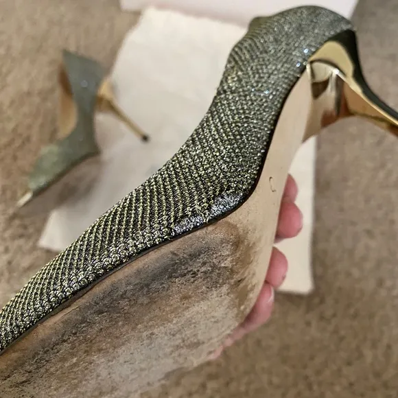 Jimmy Choo 85 mm Evelyn Peep toe pump