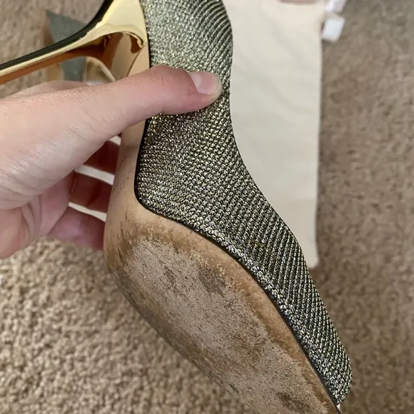 Jimmy Choo 85 mm Evelyn Peep toe pump