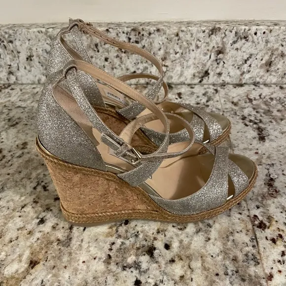 Jimmy Choo Alana Espadrille Wedge Sandals