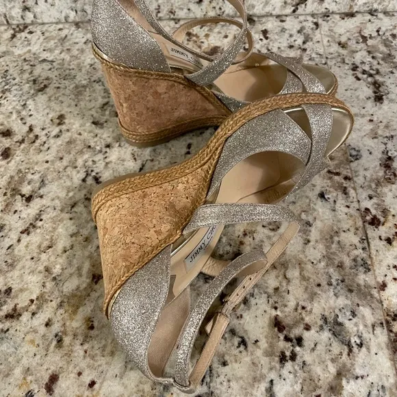 Jimmy Choo Alana Espadrille Wedge Sandals