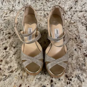 Jimmy Choo Alana Espadrille Wedge Sandals