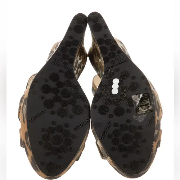 Jimmy Choo Animal Print Platform Sandals