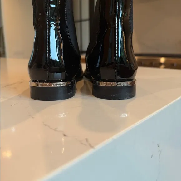 Jimmy Choo Black Ankle Boots Patent Leather