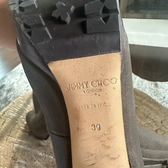 Jimmy Choo Brown High Heel Ankle Boots