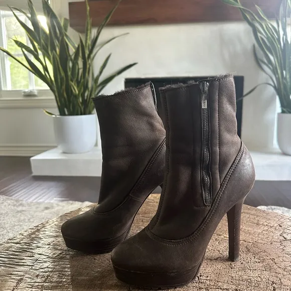 Jimmy Choo Brown High Heel Ankle Boots