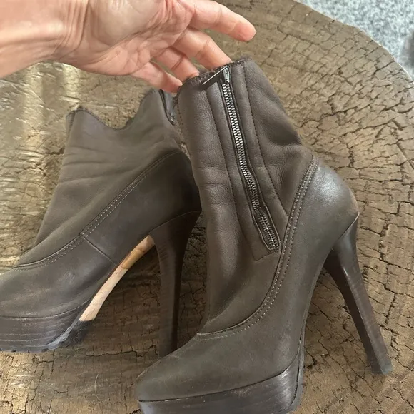 Jimmy Choo Brown High Heel Ankle Boots