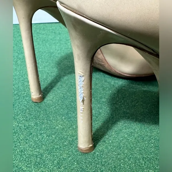 Jimmy Choo Romy Nude Patent Stiletto Pointed Toe Pump Heel Women Shoes 36 (US 6)