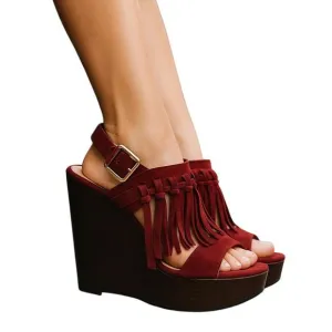 Jimmy Choo Suede Burgundy Leather Nya Slingback Sandals Size 37 US 7