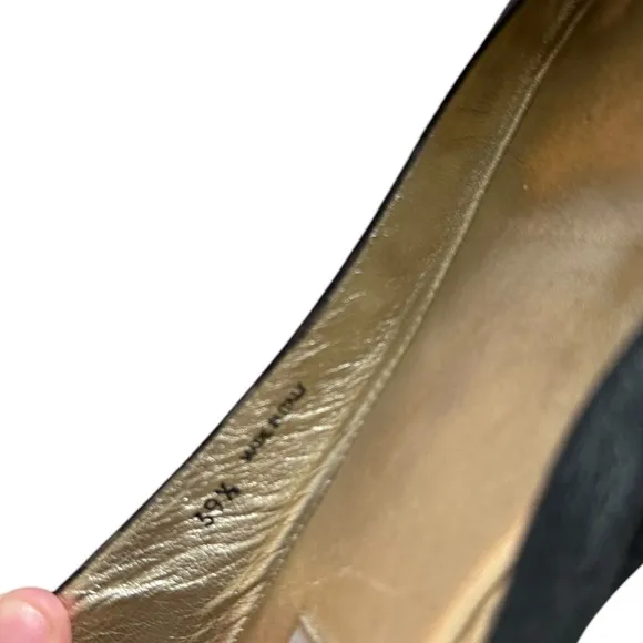 Jimmy Choo Waine Gold Chain Cap Toe Ballet Flat 39 1/2