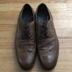 John Varvatos Brown Leather Dress Shoes Men’s 10.5 Made in Italy 🇮🇹 Vintage