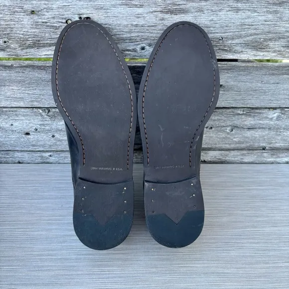 John Varvatos Leather Lace Up Derby Dress Shoes