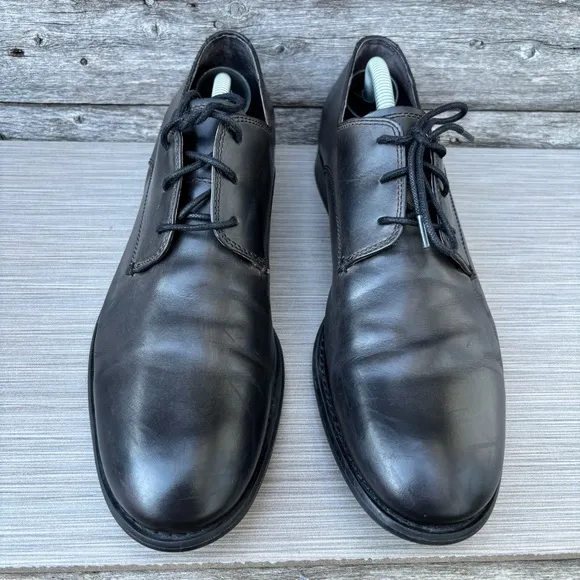 John Varvatos Leather Lace Up Derby Dress Shoes