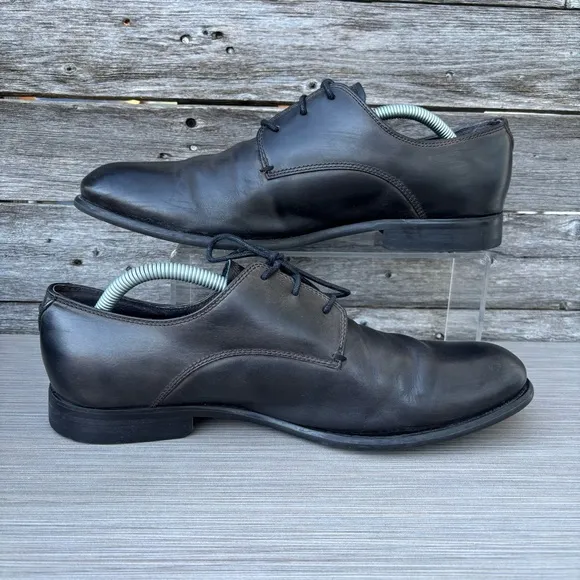 John Varvatos Leather Lace Up Derby Dress Shoes