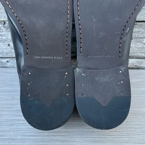 John Varvatos Leather Lace Up Derby Dress Shoes