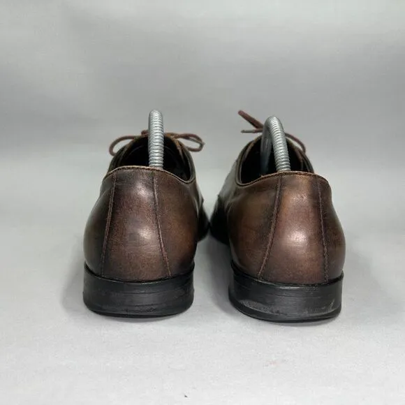 John Varvatos Star Men's Size 11 Brown Leather Lace Up Oxford Dress Shoes