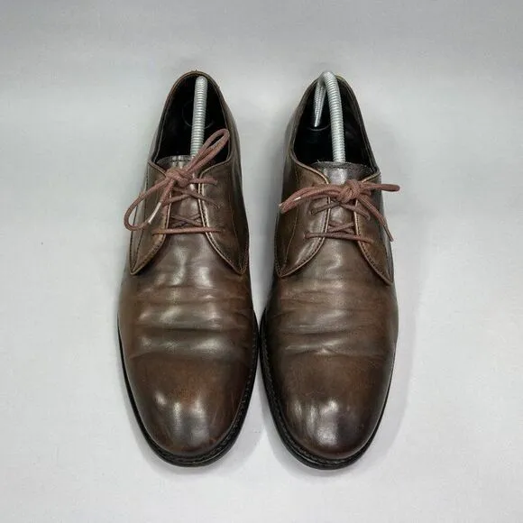 John Varvatos Star Men's Size 11 Brown Leather Lace Up Oxford Dress Shoes