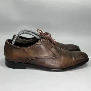 John Varvatos Star Men's Size 11 Brown Leather Lace Up Oxford Dress Shoes